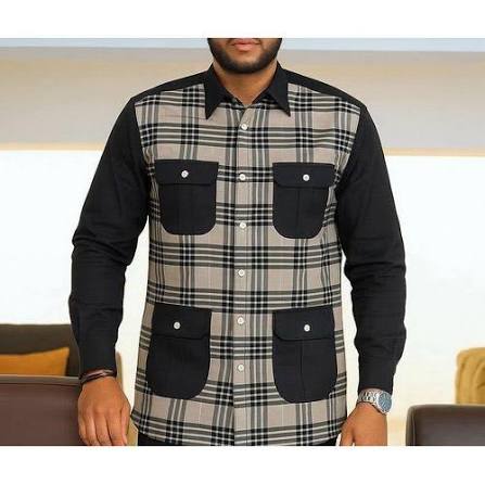 Chemise coton manches longues