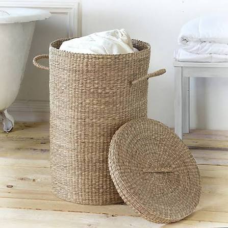 Panier à linge tressé